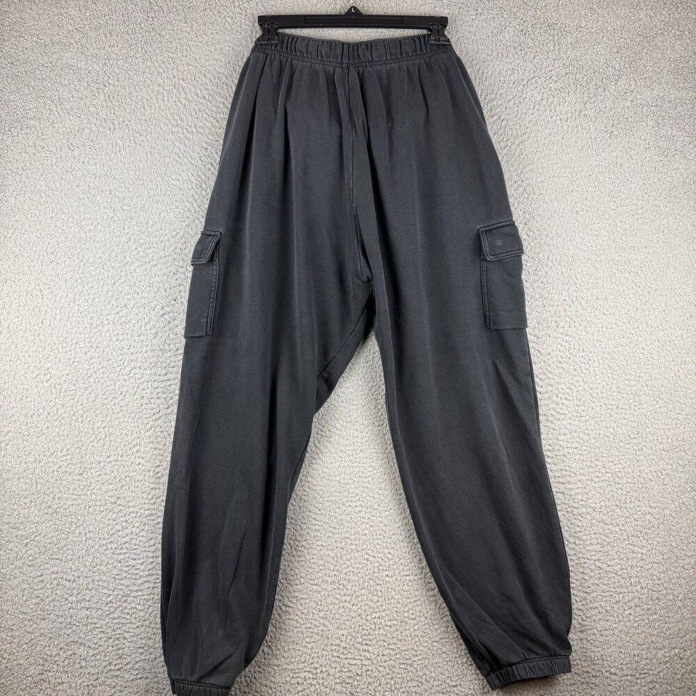 Nike Pants Women’s Medium Black Fleece Cargo Joggers Sweatpants DQ5196-010 - Picture 7 of 9